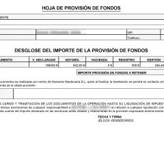 Detalle de gastos al cancelar hipoteca: notaría, gestión y otros. Total 1689,1 €.