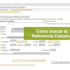 Formulario para buscar la Referencia Catastral de un inmueble.