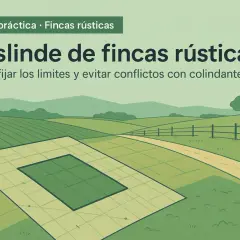 Guía práctica sobre el deslinde de fincas rústicas: cómo fijar límites y evitar conflictos con colindantes en un paisaje rural.