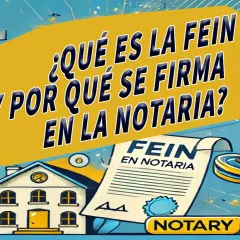 ¿Qué es la FEIN y por qué se firma en notaría? Imagen ilustra el proceso de una FEIN, esencial para una hipoteca.