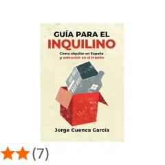 Guía para el inquilino, que es arrendatario, con una casa saliendo de una caja.