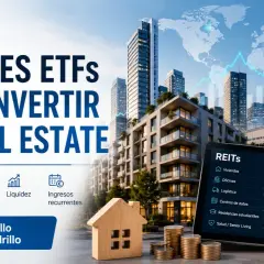 Top 5 ETFs para invertir en real estate: diversificación, bajas comisiones, liquidez e ingresos recurrentes. Invierte en ladrillo sin comprar ladrillo.