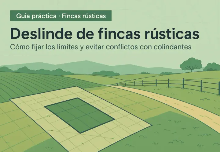 Guía práctica sobre el deslinde de fincas rústicas: cómo fijar límites y evitar conflictos con colindantes en un paisaje rural.