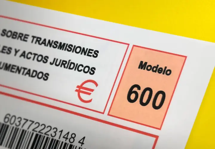 Documento oficial Modelo 600, necesario para la cancelación de hipoteca y otros trámites.