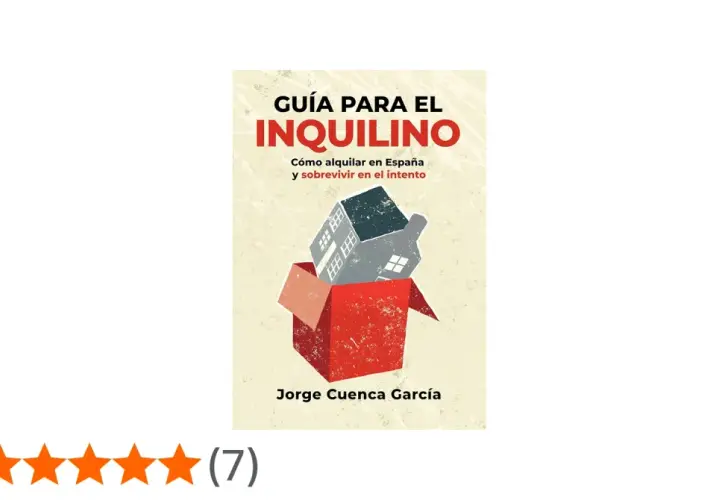 Guía para el inquilino, que es arrendatario, con una casa saliendo de una caja.