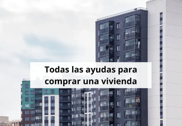 Edificios modernos. Descubre todas las ayudas para comprar vivienda, incluyendo la ayuda hipoteca jóvenes.