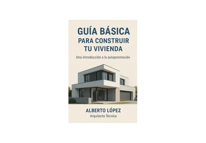 Guía para construir tu vivienda. Imagen de una casa moderna y el título del libro.