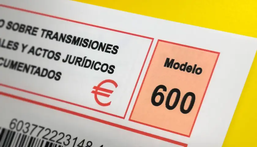 Documento oficial Modelo 600, necesario para la cancelación de hipoteca y otros trámites.