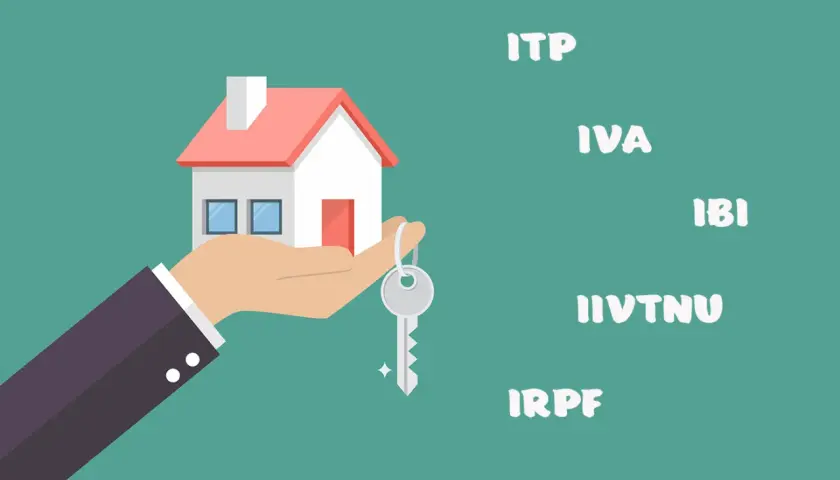 Mano con casa y llave, simbolizando la compra de una vivienda de segunda mano y los impuestos asociados como el IVA.