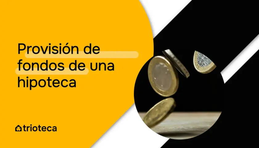 Provisión de fondos hipoteca: monedas cayendo.