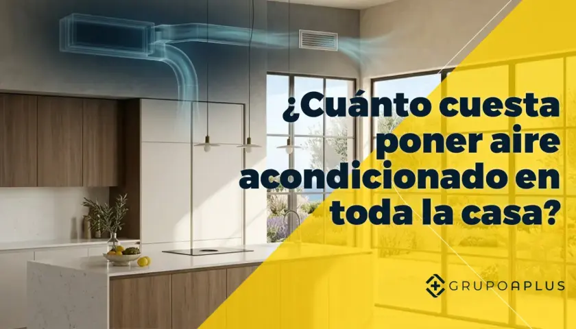 ¿Cuánto vale instalar un aire acondicionado central en tu hogar? Imagen de cocina moderna con sistema de climatización.