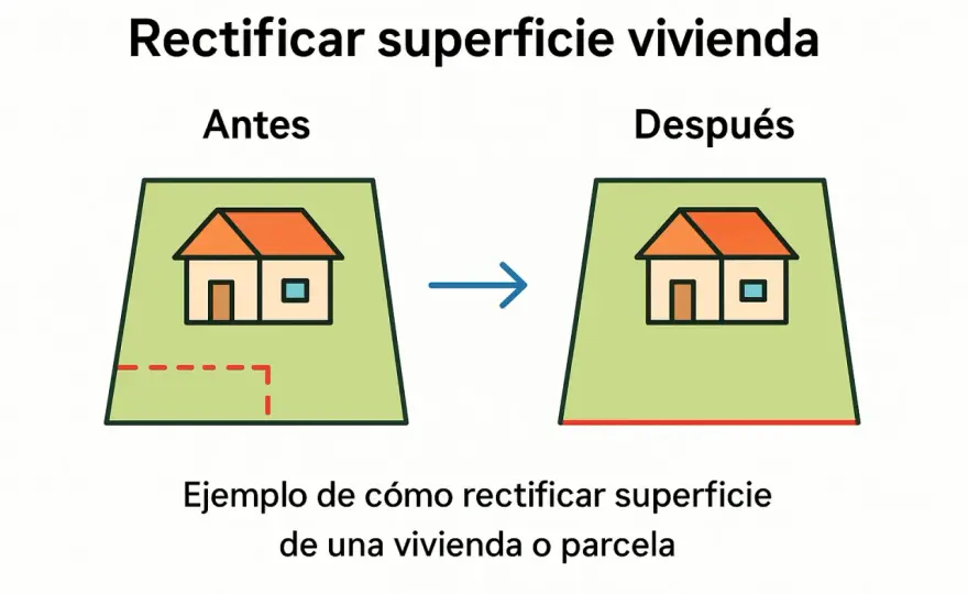 Catastro y Registro: Corrige la discrepancia de metros