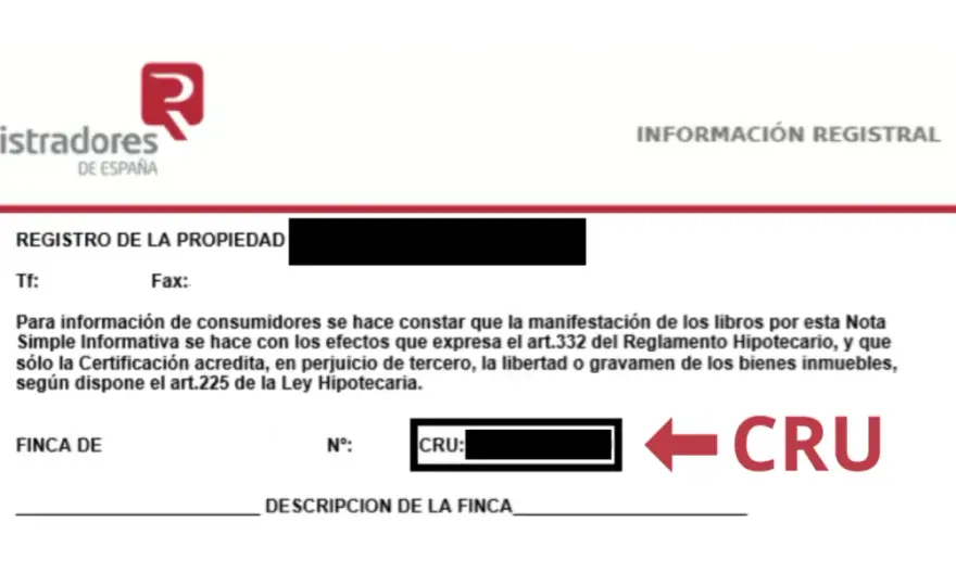 CRU en fincas - Claves para entender Registro y Catastro