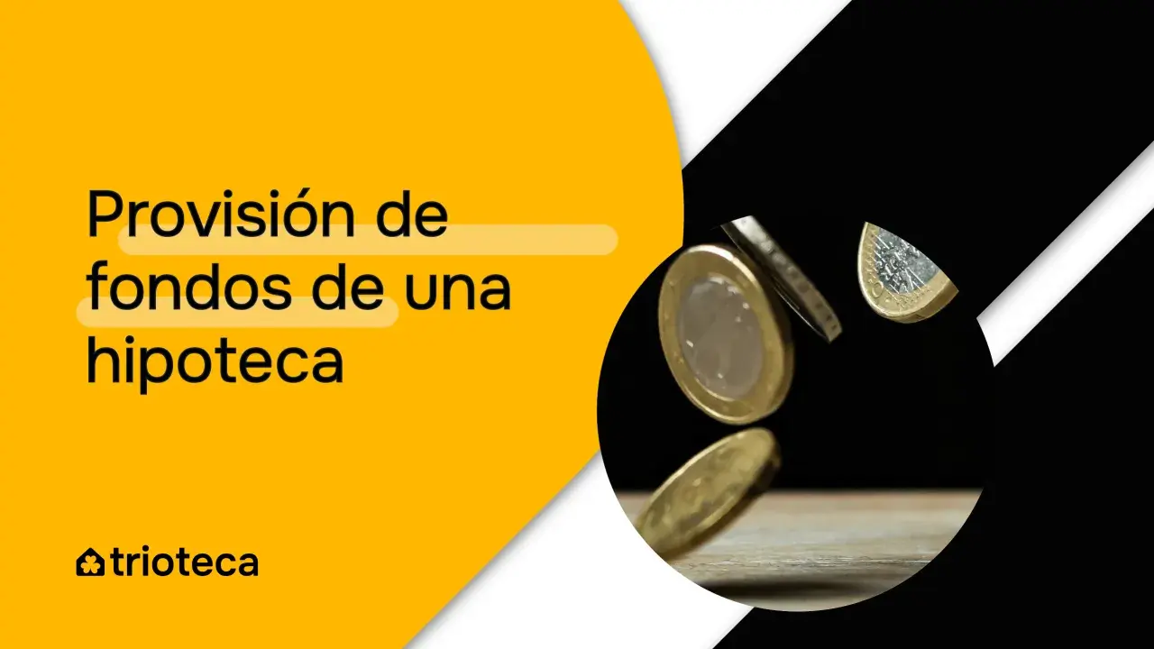 Provisión de fondos hipoteca: monedas cayendo.