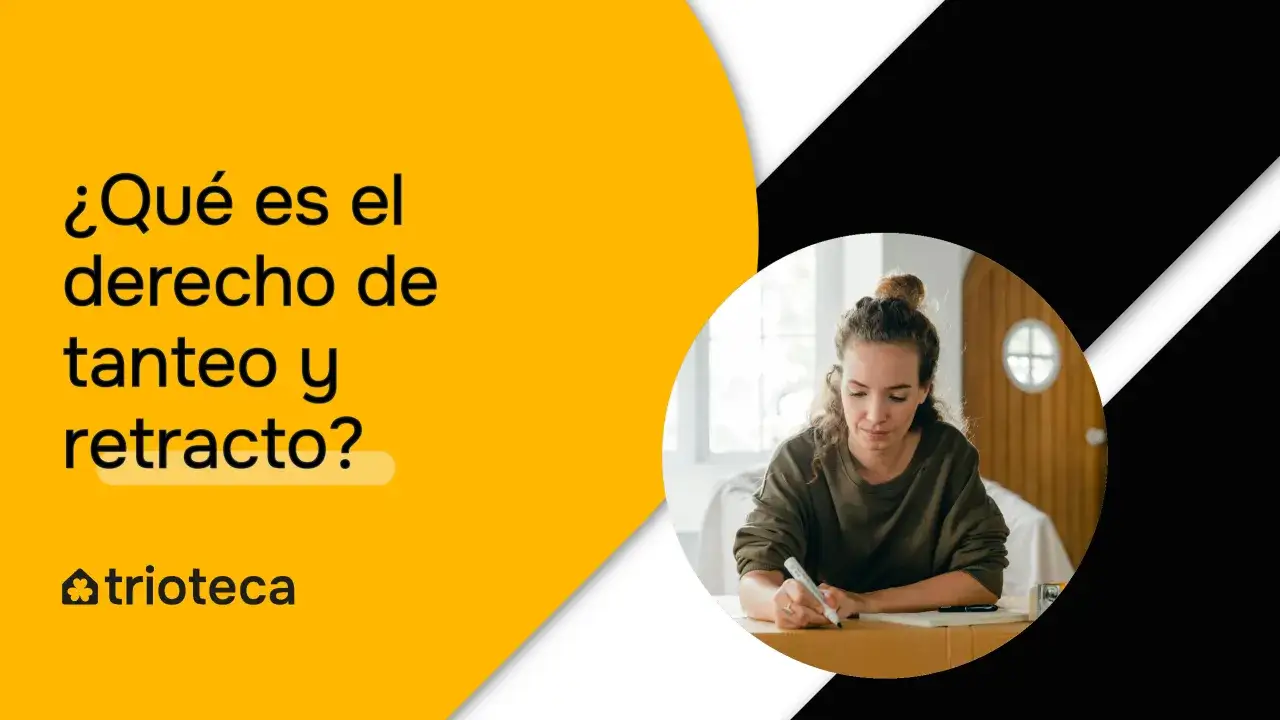 Una mujer escribe, mientras el texto pregunta 